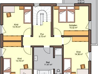 Fertighaus Bellisimo von Büdenbender Hausbau, Cubushaus Grundriss 2