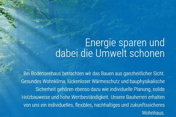 Energie sparen und dabei die Umwelt schonen