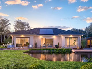 Fertighaus Bungalow 22-117 von BoHolz Haus Schlüsselfertig ab 399351€, Bungalow Außenansicht 1