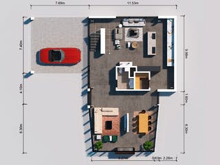 Fertighaus Haus Burghof von Bodenseehaus, Cubushaus Grundriss 1