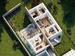 Fertighaus Haus Konstanz von Bodenseehaus, Bungalow Grundriss 1