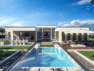 Fertighaus AMBIENCE 209 FD von Bien-Zenker Schlüsselfertig ab 1055066€, Bungalow Außenansicht 1