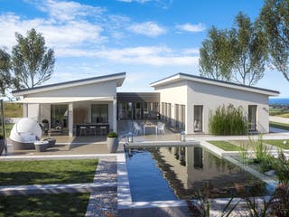 Fertighaus AMBIENCE 209 PD von Bien-Zenker Schlüsselfertig ab 901746€, Bungalow Außenansicht 1