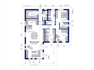 Fertighaus AMBIENCE 110 V3 von Bien-Zenker Schlüsselfertig ab 375099€, Bungalow Grundriss 1