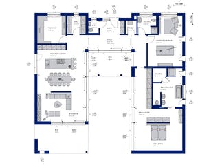 Fertighaus AMBIENCE 209 FD von Bien-Zenker Schlüsselfertig ab 1055066€, Bungalow Grundriss 1