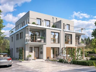 Fertighaus CELEBRATION 139 V7 XL von Bien-Zenker Schlüsselfertig ab 522812€, Cubushaus Außenansicht 1