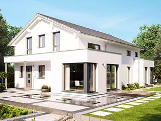 Fertighaus CELEBRATION 192 V3 von Bien-Zenker Schlüsselfertig ab 541416€, Satteldach-Klassiker Außenansicht 1