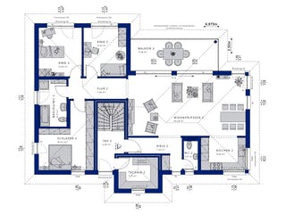 Fertighaus CELEBRATION 282 V2 von Bien-Zenker Schlüsselfertig ab 590641€, Stadtvilla Grundriss 2