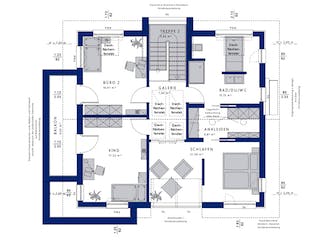 Fertighaus CONCEPT-M 153 Stuttgart von Bien-Zenker Schlüsselfertig ab 836663€, Satteldach-Klassiker Grundriss 2