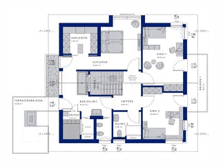 Fertighaus CONCEPT-M 163 München von Bien-Zenker Schlüsselfertig ab 609096€, Satteldach-Klassiker Grundriss 2