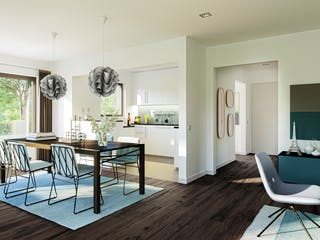 Fertighaus EDITION 123 V2 von Bien-Zenker Schlüsselfertig ab 328871€, Satteldach-Klassiker Innenansicht 1