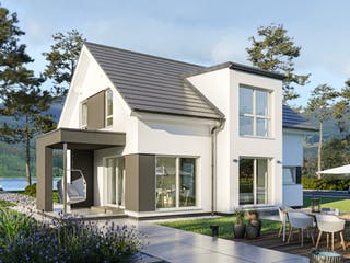 Fertighaus EDITION 134 V2 von Bien-Zenker Schlüsselfertig ab 349077€, Satteldach-Klassiker Außenansicht 1