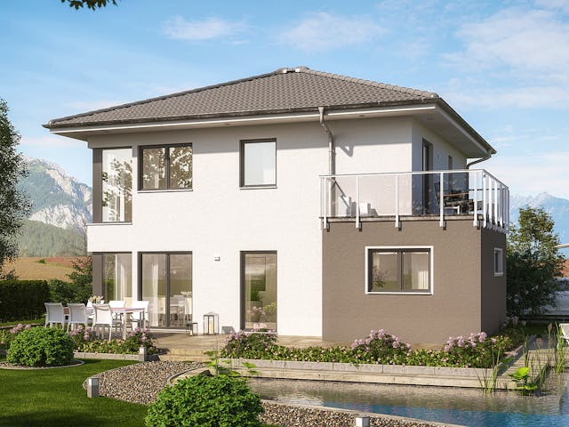 Fertighaus EVOLUTION 136 V4 von Bien-Zenker Schlüsselfertig ab 395884€, Stadtvilla Außenansicht 1 Fertighaus EVOLUTION 136 V4 von Bien-Zenker Schlüsselfertig ab 395884€, Stadtvilla Außenansicht 1