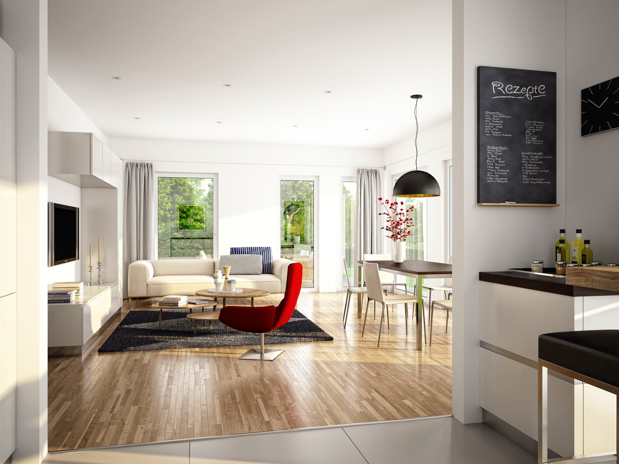 Fertighaus EVOLUTION 139 V5 von Bien-Zenker Schlüsselfertig ab 339088€, Cubushaus Innenansicht 1