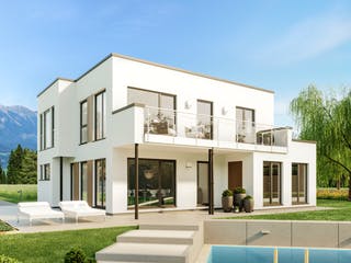 Fertighaus EVOLUTION 152 V7 von Bien-Zenker Schlüsselfertig ab 437013€, Cubushaus Außenansicht 1