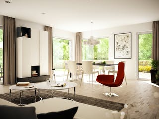 Fertighaus EVOLUTION 152 V7 von Bien-Zenker Schlüsselfertig ab 437013€, Cubushaus Innenansicht 1