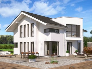 Fertighaus EVOLUTION 161 V3 von Bien-Zenker Schlüsselfertig ab 415446€, Satteldach-Klassiker Außenansicht 1