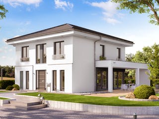 Fertighaus EVOLUTION 162 V5 von Bien-Zenker Schlüsselfertig ab 450570€, Stadtvilla Außenansicht 1