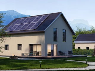 Fertighaus Bestseller Family 150 von BoHolz Haus Schlüsselfertig ab 427206€, Satteldach-Klassiker Außenansicht 1