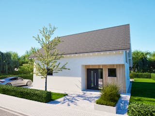 Massivhaus Entwurf NB155 von FAVORIT Massivhaus, Satteldach-Klassiker Außenansicht 16