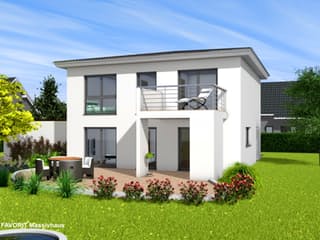 Massivhaus Citylife 143 von FAVORIT Massivhaus Schlüsselfertig ab 368250€, Stadtvilla Außenansicht 1