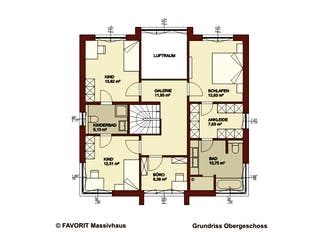 Massivhaus Citylife 178 von FAVORIT Massivhaus Schlüsselfertig ab 453020€, Stadtvilla Grundriss 2