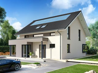 Fertighaus CONCEPT-M 159 Bad Vilbel von Bien-Zenker Schlüsselfertig ab 619762€, Satteldach-Klassiker Außenansicht 2