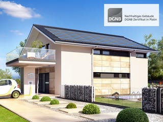 Fertighaus CONCEPT-M 163 München von Bien-Zenker Schlüsselfertig ab 609096€, Satteldach-Klassiker Außenansicht 2