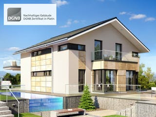 Fertighaus CONCEPT-M 163 München von Bien-Zenker Schlüsselfertig ab 609096€, Satteldach-Klassiker Außenansicht 3