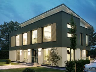 Fertighaus CONCEPT-M 165 Wuppertal von Bien-Zenker Schlüsselfertig ab 877797€, Pultdachhaus Außenansicht 4