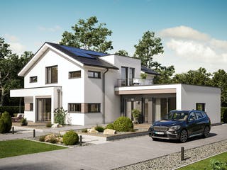 Fertighaus CONCEPT-M 166 Erfurt von Bien-Zenker Schlüsselfertig ab 660848€, Satteldach-Klassiker Außenansicht 1