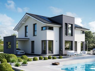 Fertighaus CONCEPT-M 167 Rheinbach von Bien-Zenker Schlüsselfertig ab 569930€, Satteldach-Klassiker Außenansicht 1