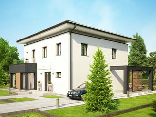 Fertighaus CONCEPT-M 193 Potsdam von Bien-Zenker Schlüsselfertig ab 718368€, Stadtvilla Außenansicht 4