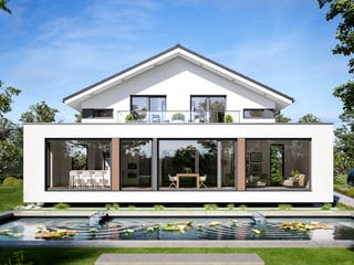 Fertighaus CONCEPT-M 210 Günzburg von Bien-Zenker Schlüsselfertig ab 834028€, Satteldach-Klassiker Außenansicht 2