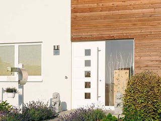 Fertighaus Anke (KfW-Effizienzhaus 40 EE) von Dammann-Haus Schlüsselfertig ab 381800€, Satteldach-Klassiker Außenansicht 5