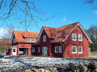 Fertighaus Heidi (KfW-Effizienzhaus 40 EE) von Dammann-Haus Schlüsselfertig ab 368100€, Satteldach-Klassiker Außenansicht 2