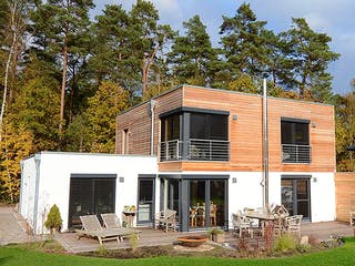 Fertighaus Luisa (KfW-Effizienzhaus 40 EE) von Dammann-Haus Schlüsselfertig ab 440000€, Cubushaus Außenansicht 1