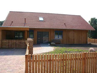 Fertighaus Rosi 2 (KfW-Effizienzhaus 40 EE) von Dammann-Haus Schlüsselfertig ab 372600€, Bungalow Außenansicht 3