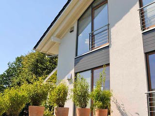 Fertighaus Stefanie (KfW-Effizienzhaus 40 EE) von Dammann-Haus Schlüsselfertig ab 454300€, Außenansicht 3