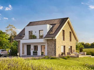 Fertighaus Dreamline-E-140 E2 von Danhaus Deutschland, Satteldach-Klassiker Außenansicht 1