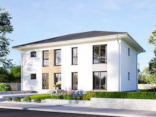 Fertighaus Plus 220 von Danwood Schlüsselfertig ab 510400€, Stadtvilla Außenansicht 2