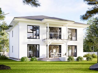 Fertighaus Plus 228 von Danwood Schlüsselfertig ab 519500€, Stadtvilla Außenansicht 1