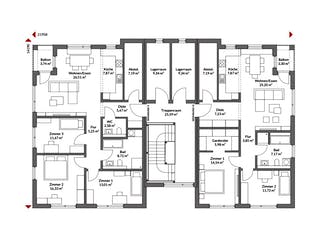 Fertighaus Poly 736 W6 von Danwood, Cubushaus Grundriss 3