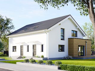 Fertighaus Privat 223 von Danwood Schlüsselfertig ab 485900€, Satteldach-Klassiker Außenansicht 2