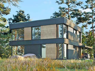 Fertighaus Vision 195 von Danwood - VISION by Danwood Schlüsselfertig ab 807100€, Cubushaus Außenansicht 2