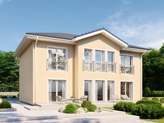 Fertighaus Classic 196 von Danwood Schlüsselfertig ab 396600€, Stadtvilla Außenansicht 1