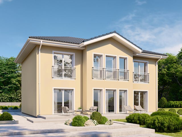 Fertighaus Classic 196 von Danwood Schlüsselfertig ab 396600€, Stadtvilla Außenansicht 1 Fertighaus Classic 196 von Danwood Schlüsselfertig ab 396600€, Stadtvilla Außenansicht 1