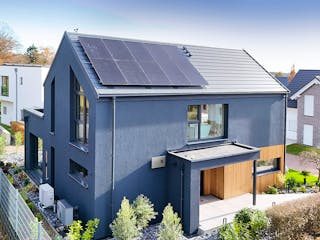 Fertighaus Musterhaus "S-Linie" Wuppertal von Danwood, Satteldach-Klassiker Außenansicht 5