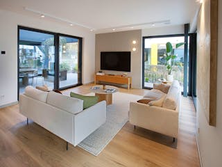 Fertighaus Musterhaus "S-Linie" Wuppertal von Danwood, Satteldach-Klassiker Innenansicht 1