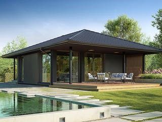 Fertighaus Next 80 WT von Danwood - NEXT by Danwood Schlüsselfertig ab 299400€, Bungalow Außenansicht 1